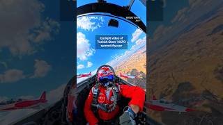 Cockpit video of Turkish Stars' NATO summit flyover
