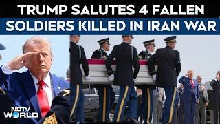 US Iran War | Trump Salutes Caskets Of 4 American Soldiers Killed in Iran War