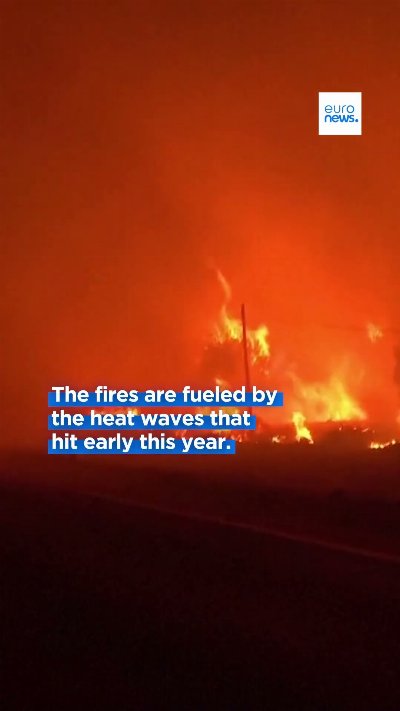 Spanish firefighters keep up battle against wildfires.