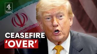 Ceasefire 'over' - Trump calls Iran leaders 'scum' and attacks resume