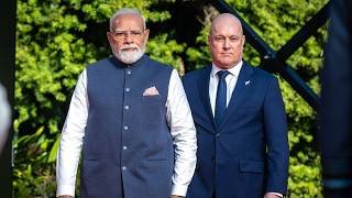 Indian PM Narendra Modi visits New Zealand