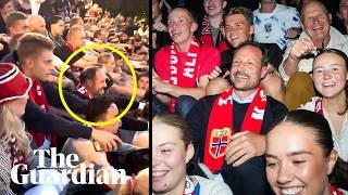 Crown Prince Haakon joins the Viking row after Norway's World Cup win