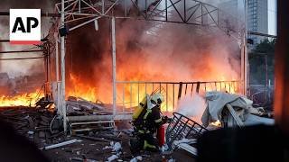 At least four people injured after Russian overnight attack in Ukraine’s capital Kyiv, emergency ser