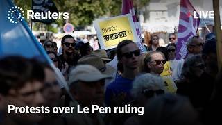 LIVE: Protests as France’s Le Pen visits Loire Valley after court ruling