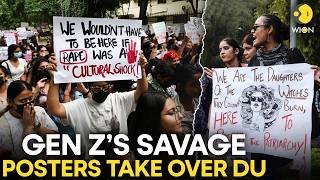 DU Protest: Gen Z Students Demand Women Safety As Savage Posters Go Viral | WION Originals