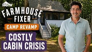 Distressed Cabin Needs Urgent Repair - Full Episode Recap | Farmhouse Fixer: Camp Revamp | HGTV