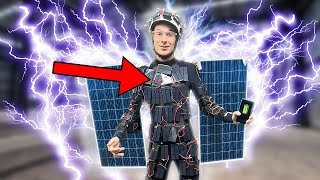 We made a SOLAR SUIT for Infinite Electrical Power