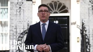 Britain's new prime minister Andy Burnham makes address - watch live