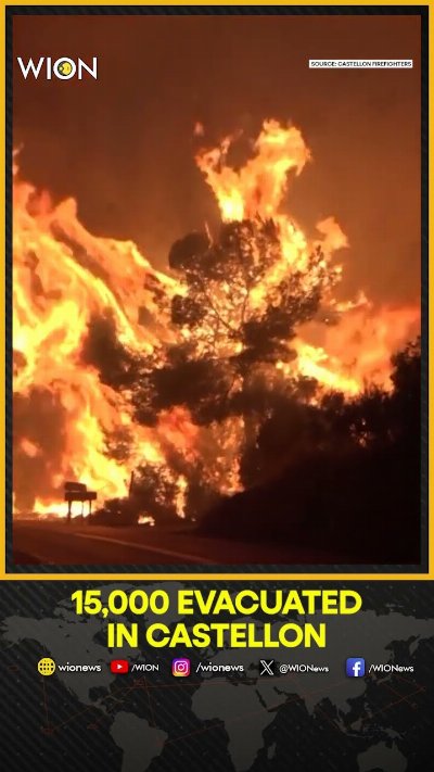 Spain Wildfire In Castellon Grows Beyond Firefighting Capacity