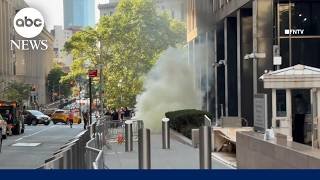 Man in custody after setting off 'incendiary device' outside NYC federal building