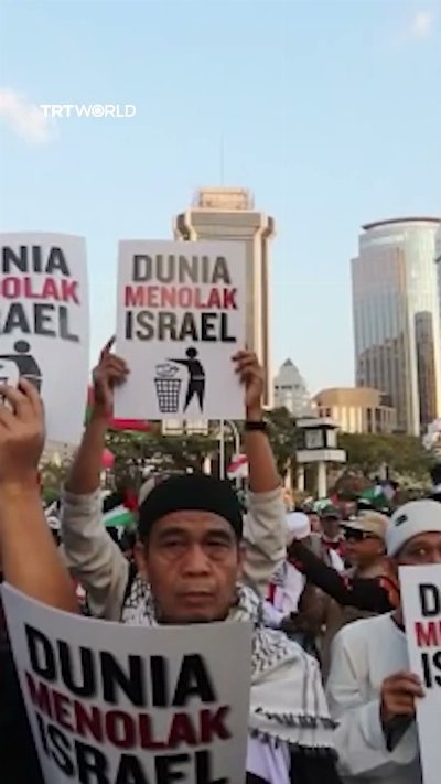 Indonesians urge end to Israeli attacks in Gaza