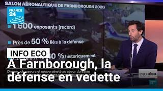 À Farnborough, la défense s'impose de plus en plus dans le ciel de l'aéronautique • FRANCE 24