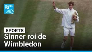 Jannik Sinner conserve son titre à Wimbledon après sa victoire Alexander Zverev • FRANCE 24