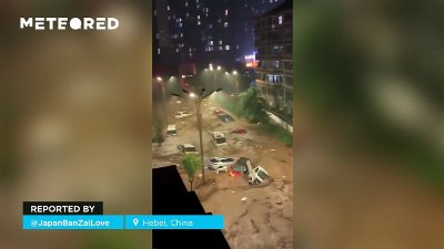 Severe flooding and torrents in Hebei, China