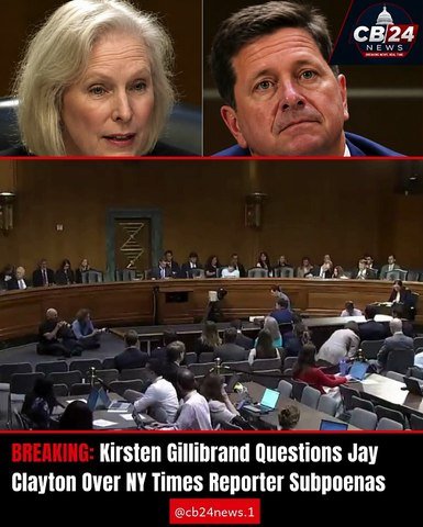 Kirsten Gillibrand Grills Trump's DNI Nominee Jay Clayton Over Subpoenas Served to CB 24 News Reporters