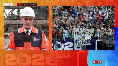 Falkland Islands message 'entirely inappropriate', says business secretary, as he insists FIFA will investigate Argentinian team