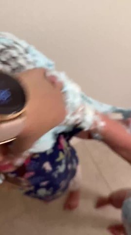 Little Girl Gets Hair Covered in Slime