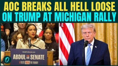 ‘Genocide in Gaza With U.S Bombs, Dollars’: AOC Unleashes Scathing Attack On Trump At Michigan Rally