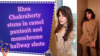 Rhea Chakraborty drops timeless series featuring chic suit and film-like frames