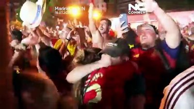 Watch: Spain fans erupt in celebration after World Cup final victory