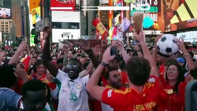 Spain fans celebrate World Cup victory