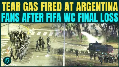 WATCH: Police Quell Clashes in Buenos Aires After Argentina's FIFA World Cup Final Defeat to Spain