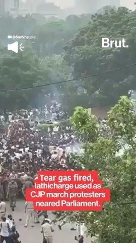 Police fired tear gas at CJP protesters