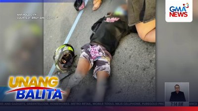 Naaksidenteng rider, napag-alamang nakaw ang gamit na motorsiklo; plate number nito, galing daw sa isa pang motorsiklong ninakaw rin umano | Unang Balita