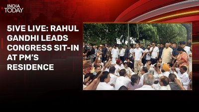 Congress protests outside PM house, youngsters at Jantar Mantar as NEET stir widens