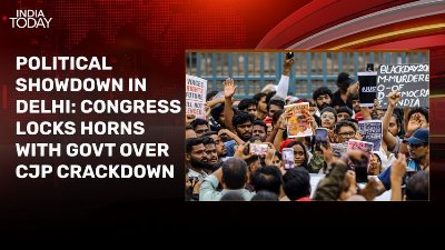 Political showdown in Delhi: Govt-Congress lock horns over CJP protest crackdown