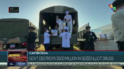 Cambodia | Govt. destroys $500M in seized illicit drugs
