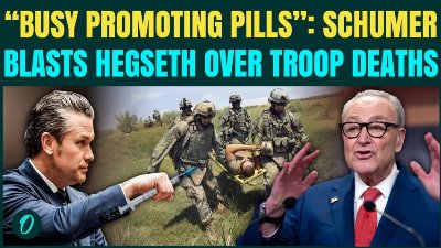 "Left Troops To Die!" Schumer GRILLS Hegseth For Promoting Testosterone Pills During Iran War
