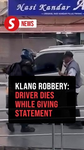 Van driver targeted in attempted robbery dies while giving police statement