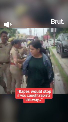 Woman's message for cops at protest