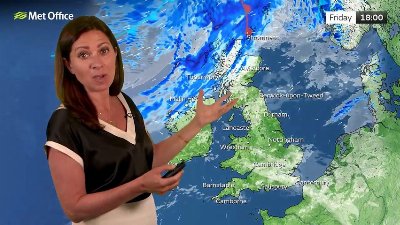 Met Office Friday Morning Weather Forecast 24/07/2026