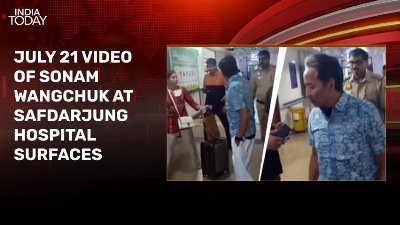 Viral hospital video shows Sonam Wangchuk being stopped by cops