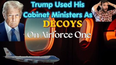 President Donald Trump used his cabinet ministers and staffers as decoys on Air Force One