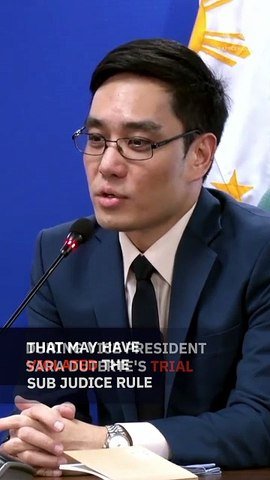 Impeachment court admonishes prosecution's Tolosa over press briefing remarks