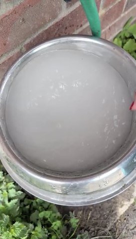 White water in Binsted after burst main repairs
