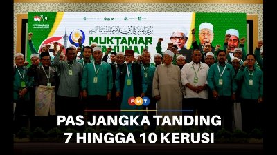 PAS jangka tanding 7 hingga 10 kerusi di Melaka, menurut laporan