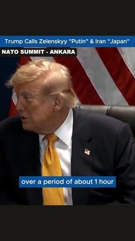 Trump's NATO Summit Gaffes: 'Islamic Republic of Japan' and Zelensky Slip
