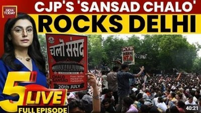 CJP protesters clash with Delhi Police; Wangchuk to continue his hunger strike