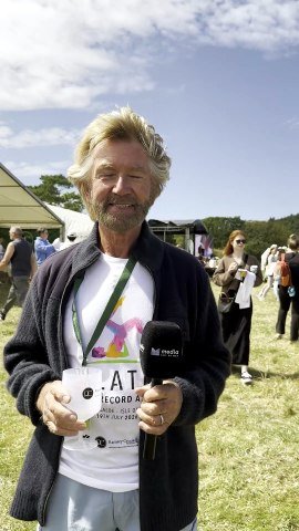Noel Edmonds at Knockaloe
