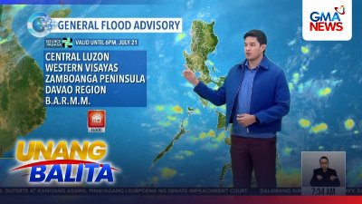 Nakataas ngayon ang general flood advisory sa ilang bahagi ng bansa | Unang Balita