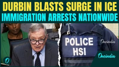 Sen. Durbin SLAMS Rising Ice Arrests, Questions Immigration Crackdown | US NEWS