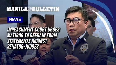 Impeachment court urges Matibag to refrain from statements against senator-judges