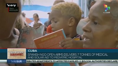 Cuba | Spanish NGO Open Arms delivers 7 tonnes of aid to pediatric hospital