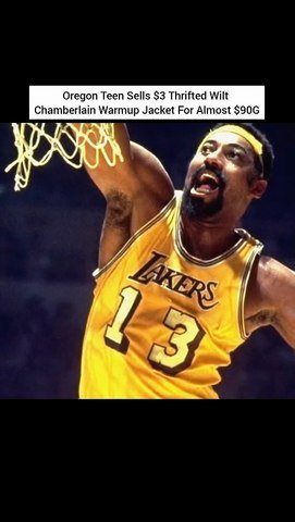 Oregon Teen Sells $3 Thrifted Wilt Chamberlain Warmup Jacket For Almost $90G