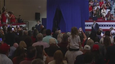 Trump's epic entrance
