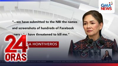 Umano’y pagbabanta sa buhay ni Sen. Hontiveros sa social media, iniimbestigahan ng NBI | 24 Oras